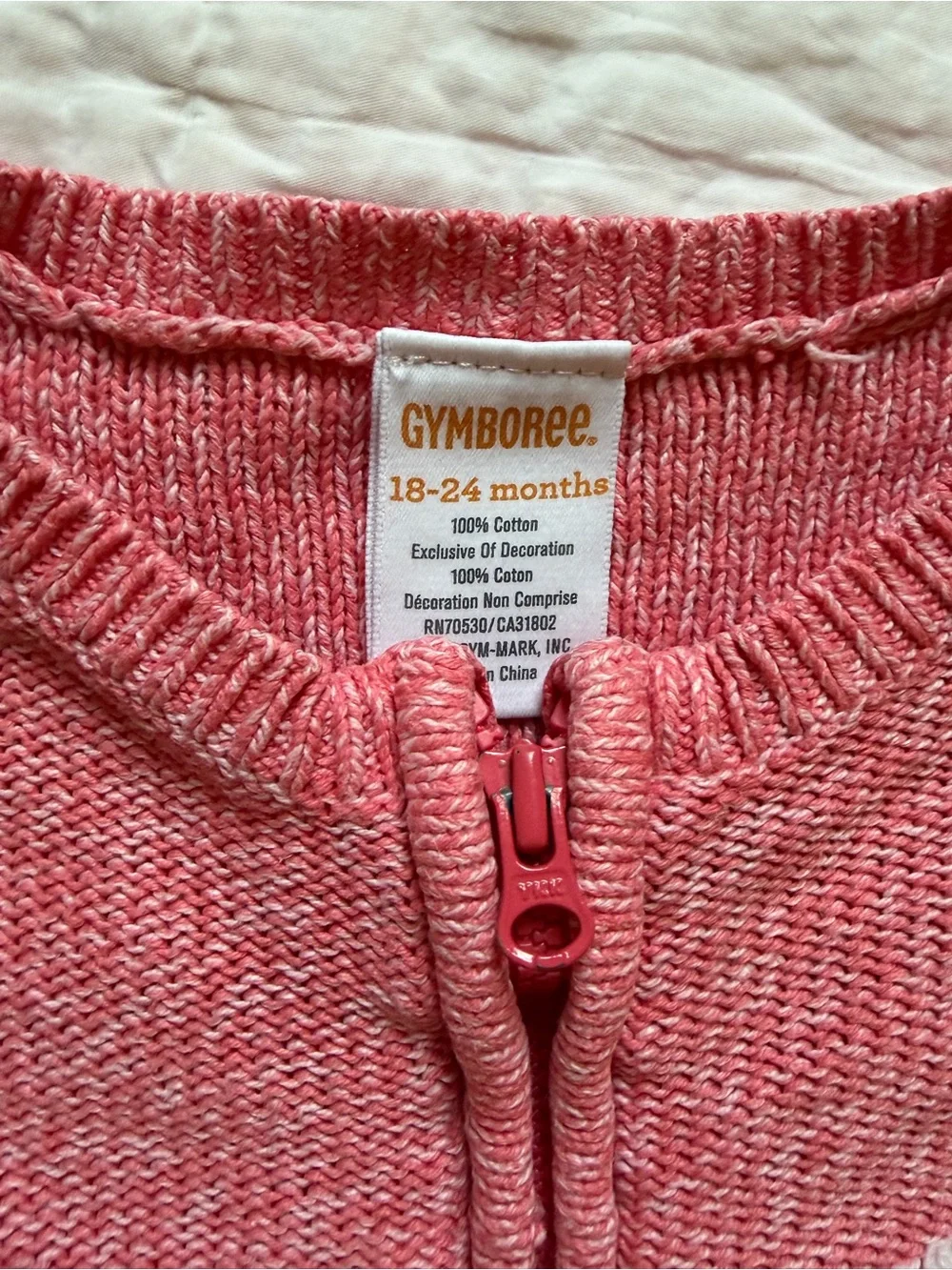 Gymboree Pink Daisy Knit Cardigan with Floral Jumpsuit